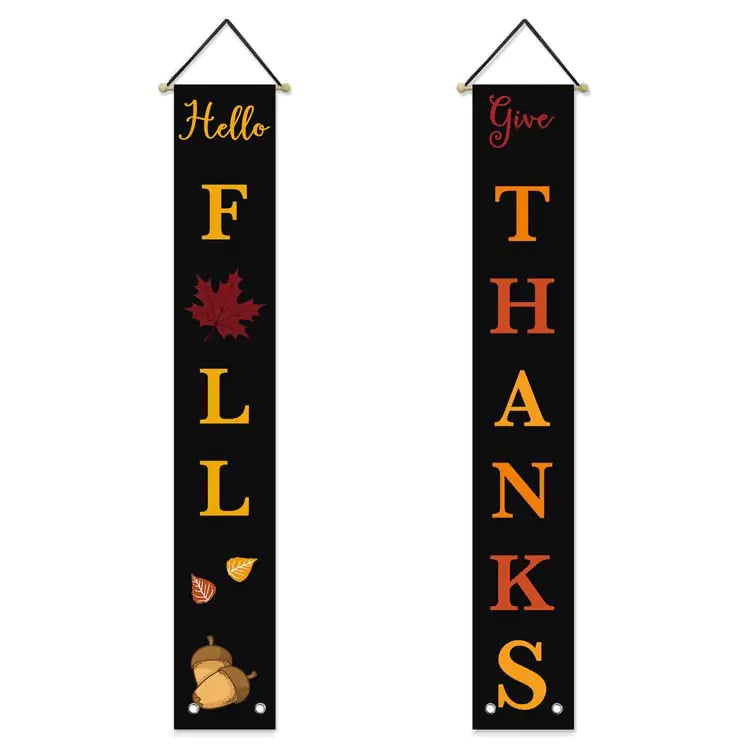 Thanksgiving Banner Custom Fall Door Decoration