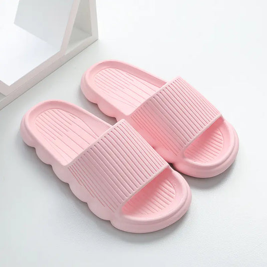 Wave Bottom Non-Slip Women’s Home Bathroom Slippers