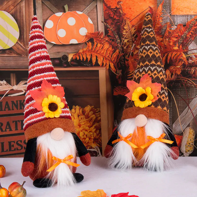 Thanksgiving Sunflower Gnome Decoration for Windows