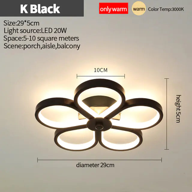 Nordic LED Ceiling Lights for Home, Bedroom & Corridor