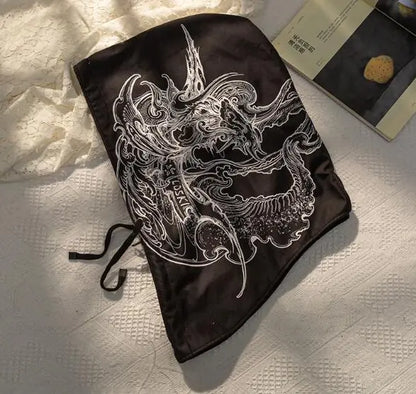 Thickened Female Graffiti Ski Helmet Cover Cap